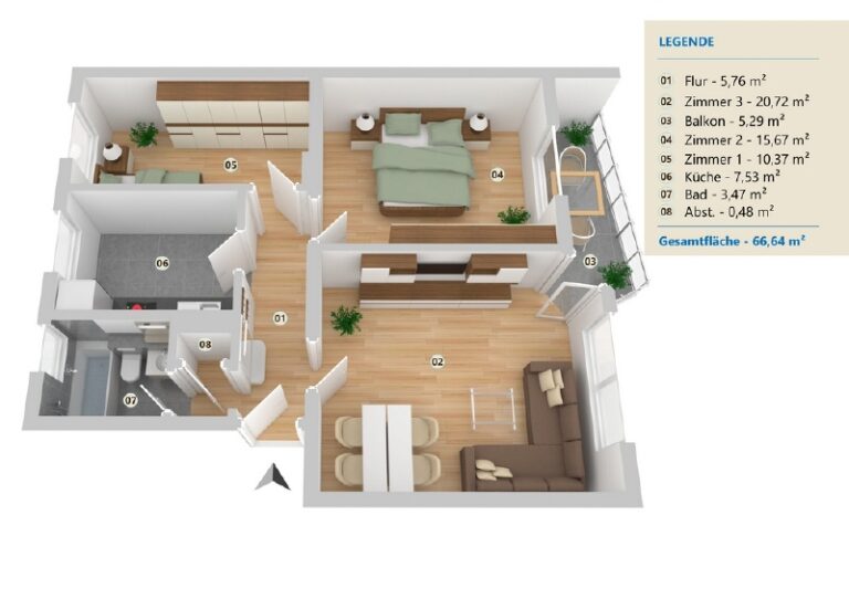Grundriss - Leibnizstr 2